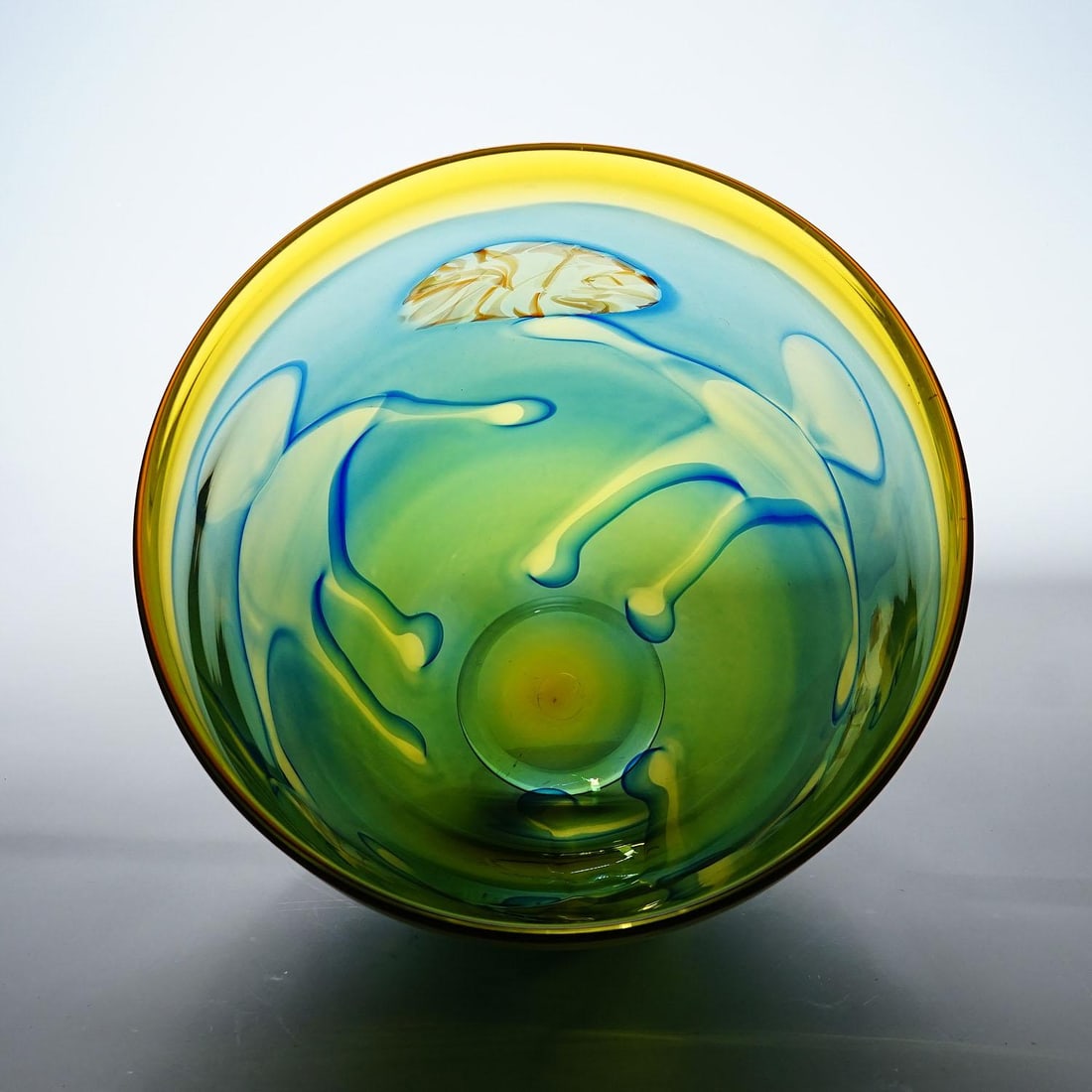 Art Glass Graal Bowl by Wilke Adolfsson, Sweden 1995 - 6