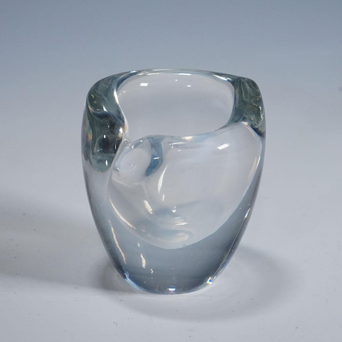 Rare Art Glass Vase by Tapio Wirkkala for Iittala 1950s - 2