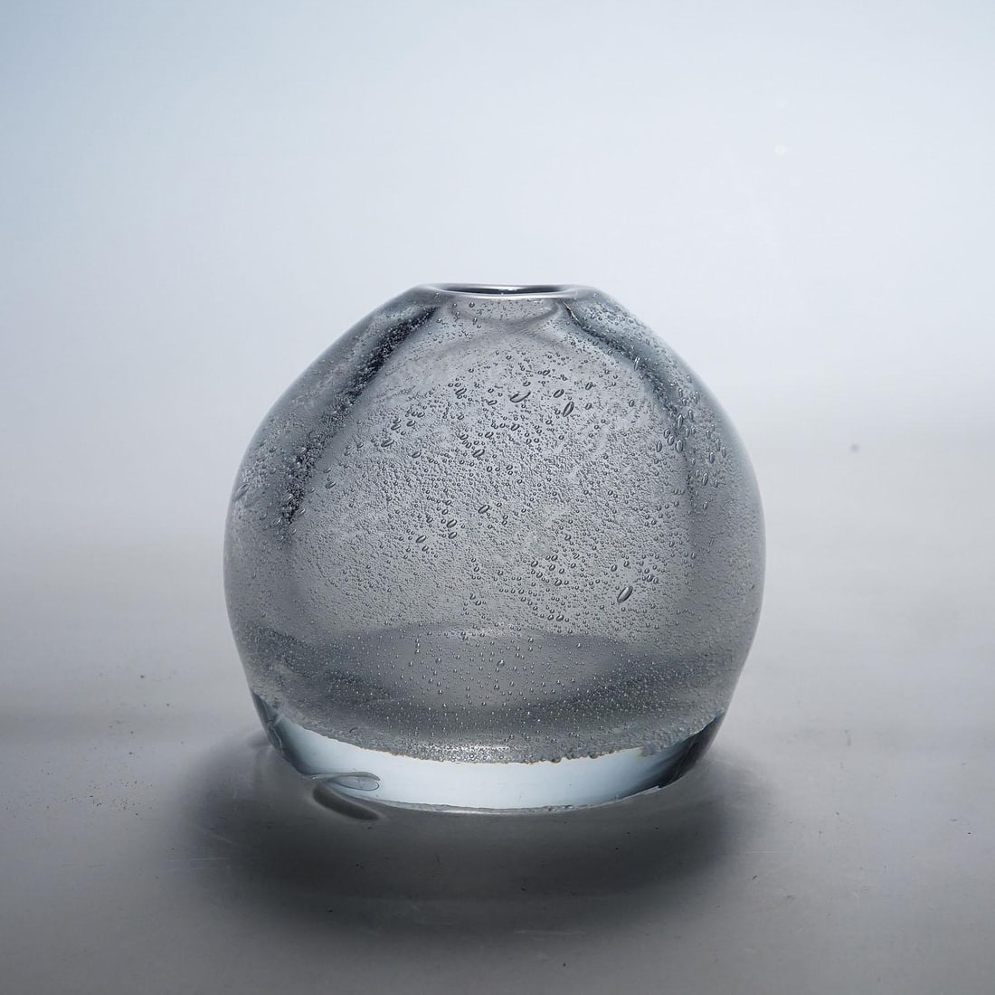 Art Glass Vase With Sodium Bubbles Tapio Wirkkala for Iittala 1940s - 3
