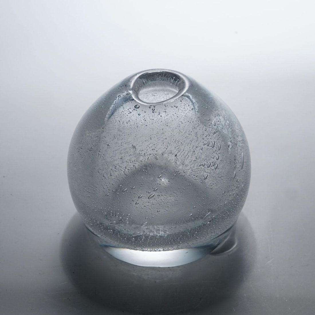 Art Glass Vase With Sodium Bubbles Tapio Wirkkala for Iittala 1940s - 4