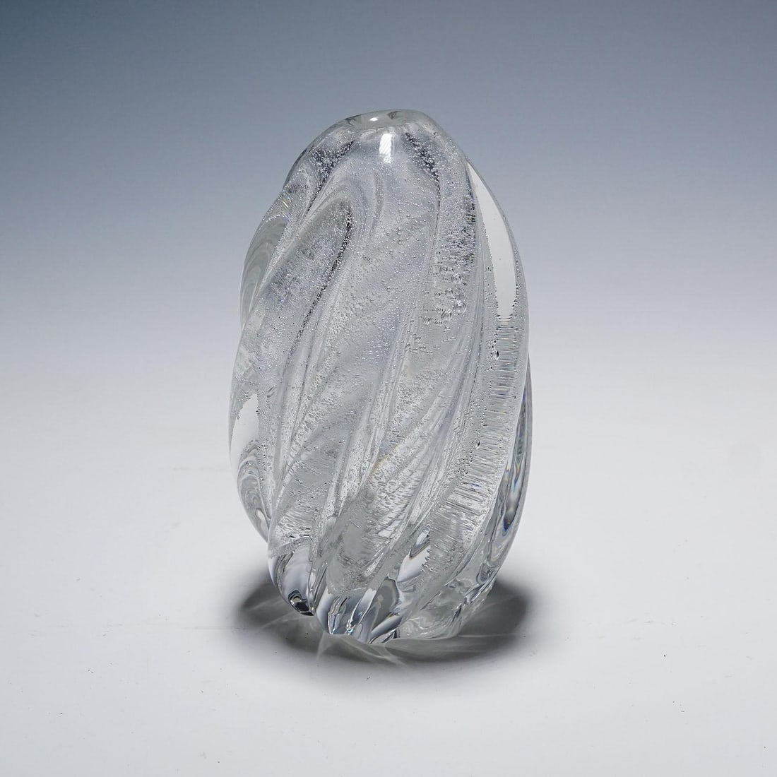 Art Glass Vase With Sodium Bubbles Tapio Wirkkala for Iittala 1940s - 2