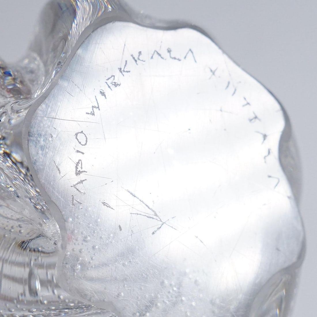 Art Glass Vase With Sodium Bubbles Tapio Wirkkala for Iittala 1940s - 4