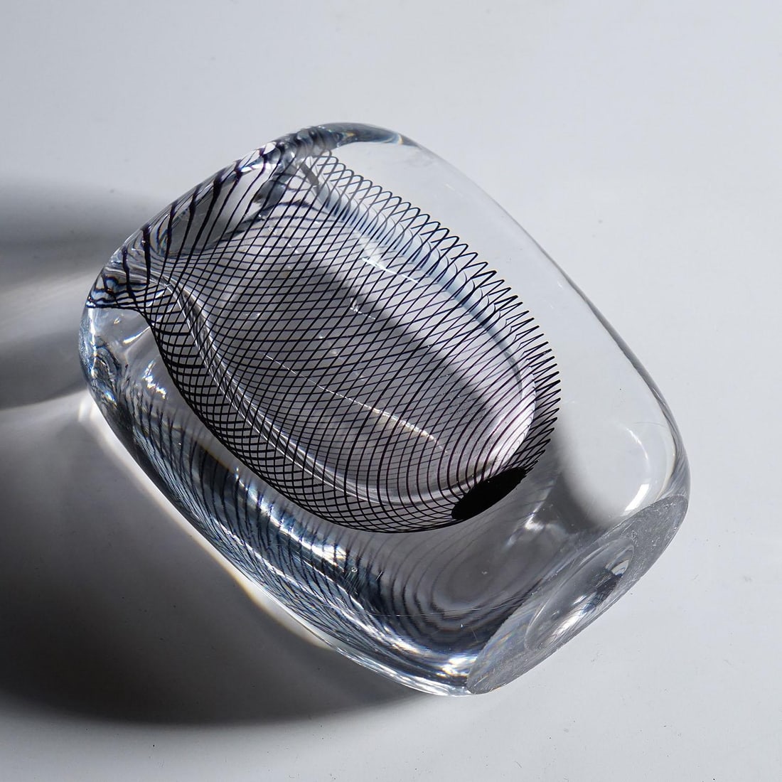 Vintage Art Glass Vase by Vicke Lindstrand for Kosta 1950s - 6