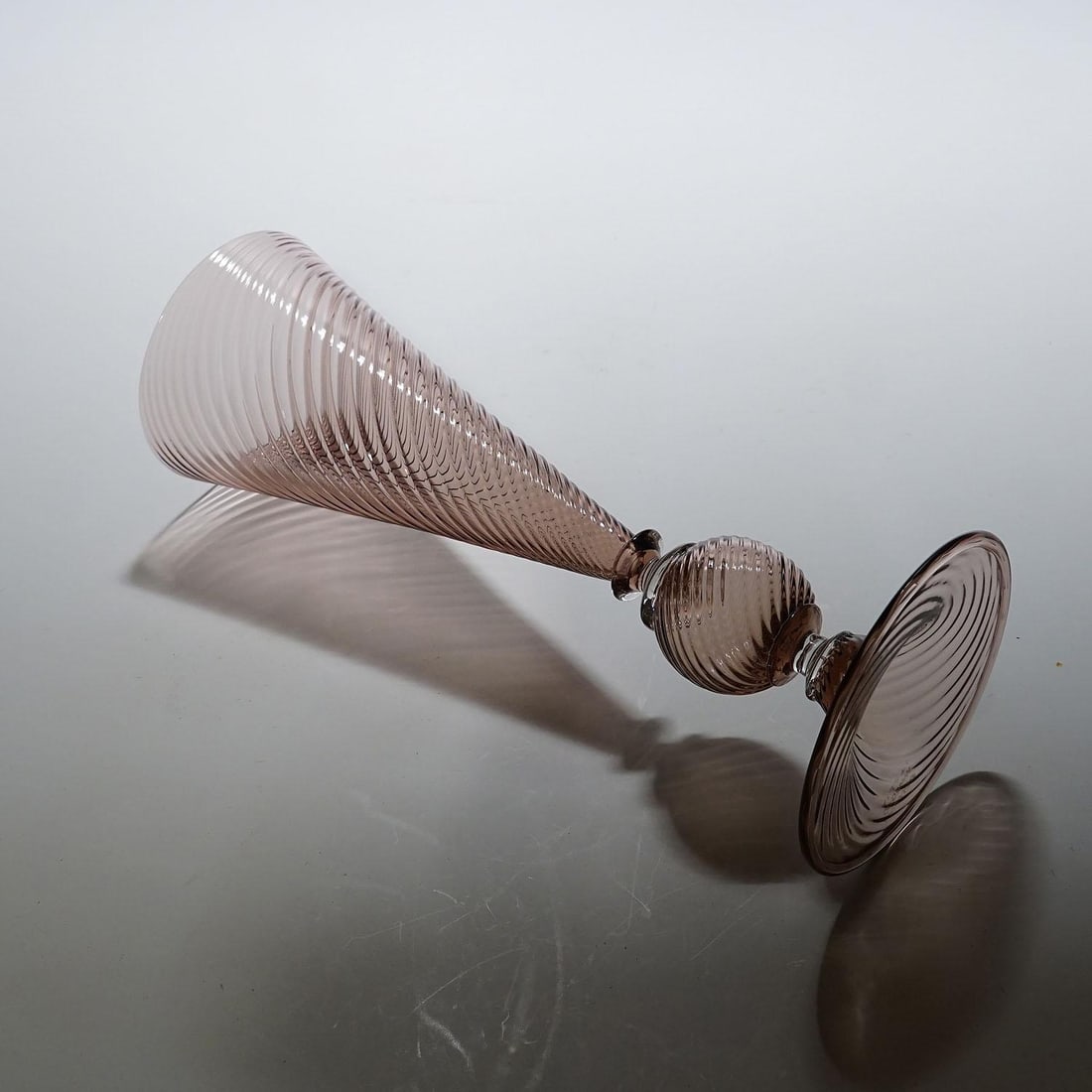 Vetro Soffiato Glass Vase, Venini Murano Ca. 1950s - 4