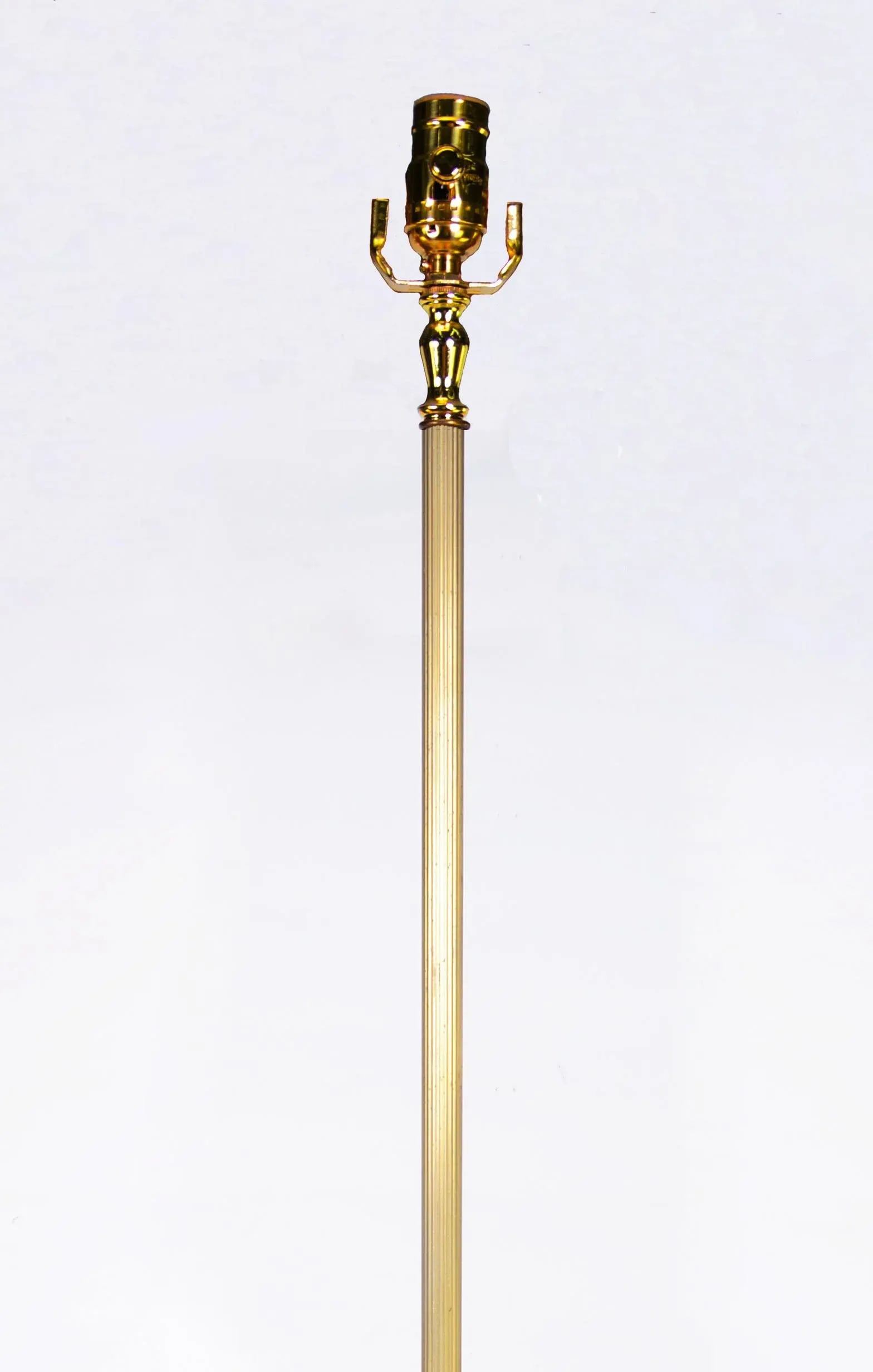 Retro Wooden Table and Floor Lamp With Hand-Painted Green Greek Key. - 2