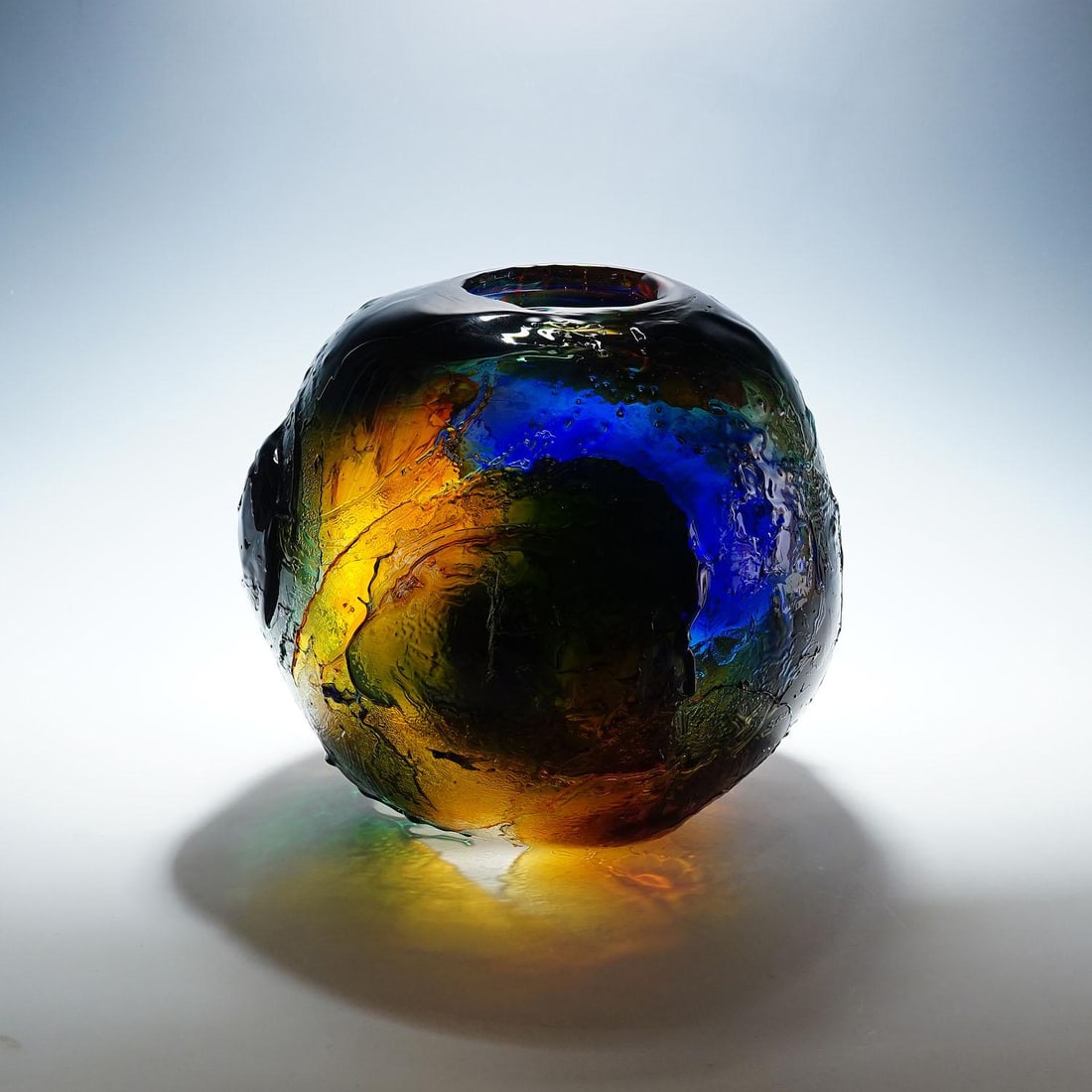 Large Spherical Vase Geacolor by Gae Aulenti for Venini, Murano, 1995 - 2