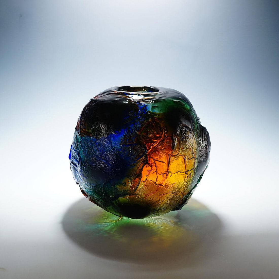 Large Spherical Vase Geacolor by Gae Aulenti for Venini, Murano, 1995 - 3