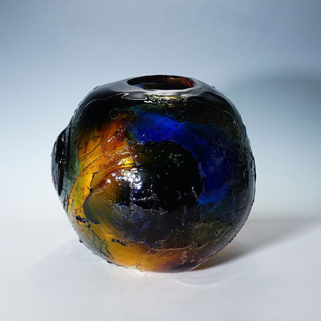 Large Spherical Vase Geacolor by Gae Aulenti for Venini, Murano, 1995 - 4