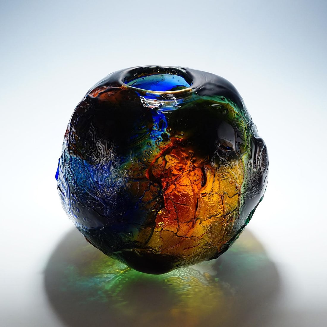 Large Spherical Vase Geacolor by Gae Aulenti for Venini, Murano, 1995 - 5