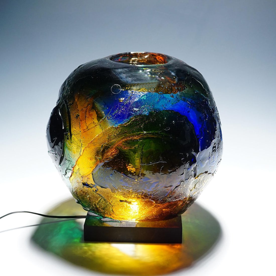 Large Spherical Vase Geacolor by Gae Aulenti for Venini, Murano, 1995 - 7