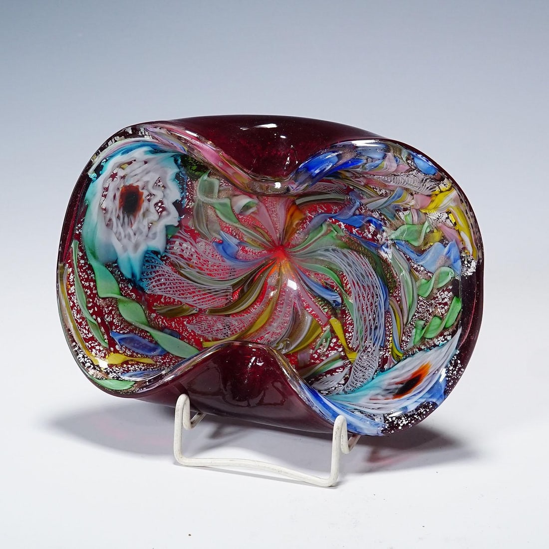 Vintage Murano Glass Bowl 'Rest of the Day' by A.Ve.M. 1950s - 4