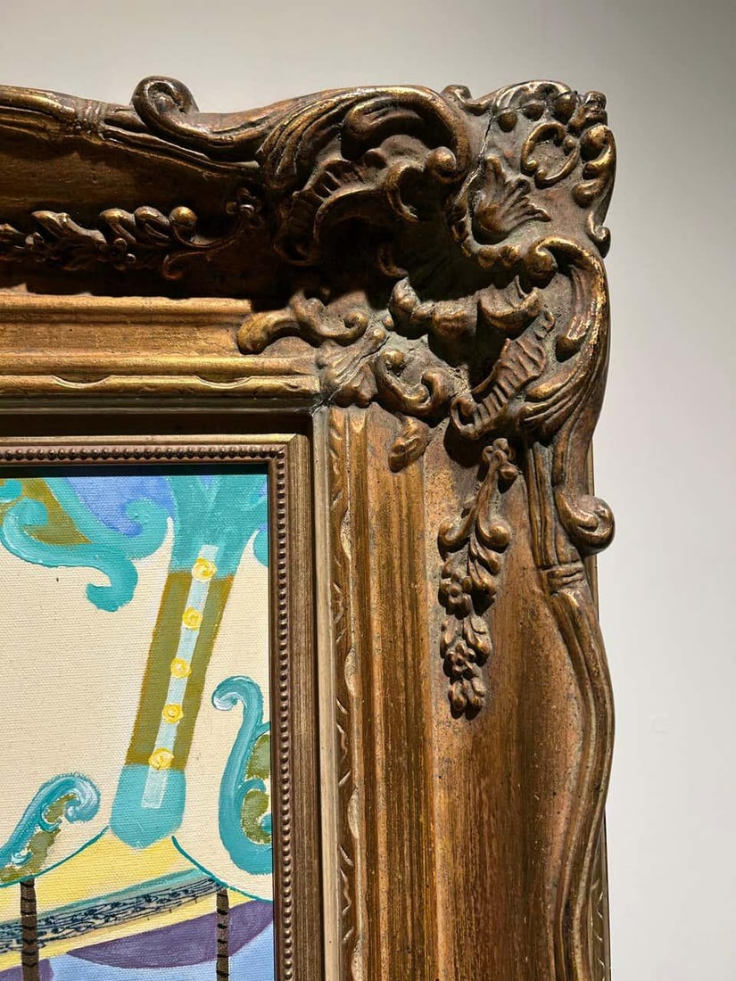 Monumental Painting & Collage of Whimsical Carousel in France - 13