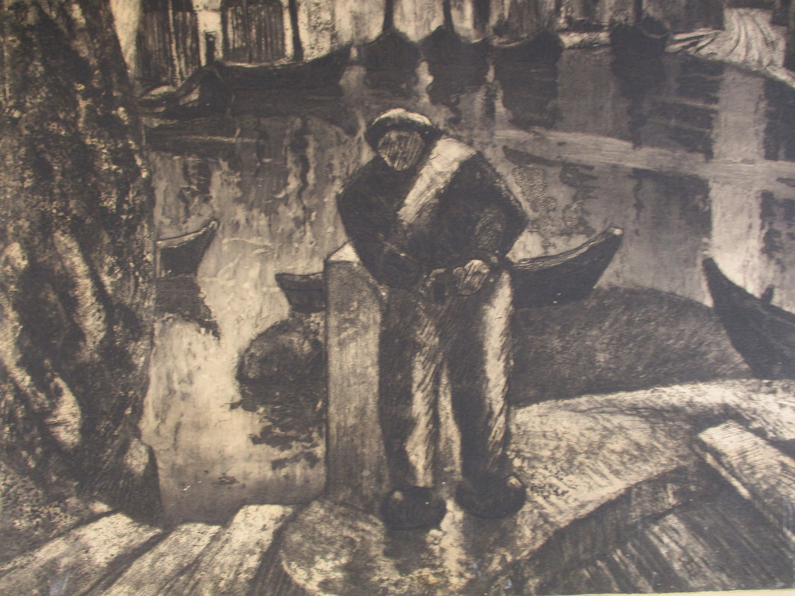 Aquatint Etching by Heran Chaban Circa 1920's - 7