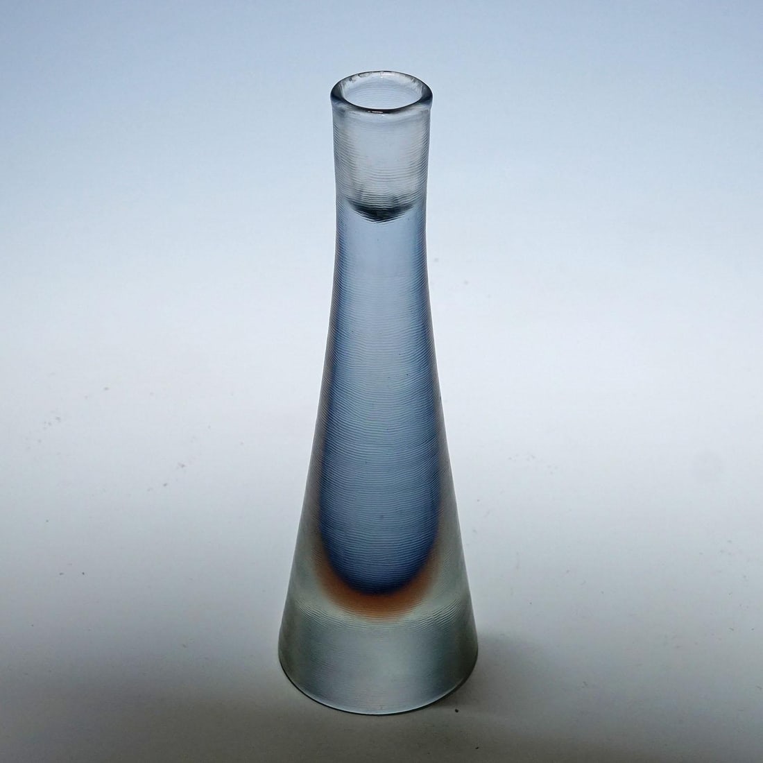 Vintage Venini Candle Holder With Inciso Decoration, Paolo Venini, Murano 1956 - 2