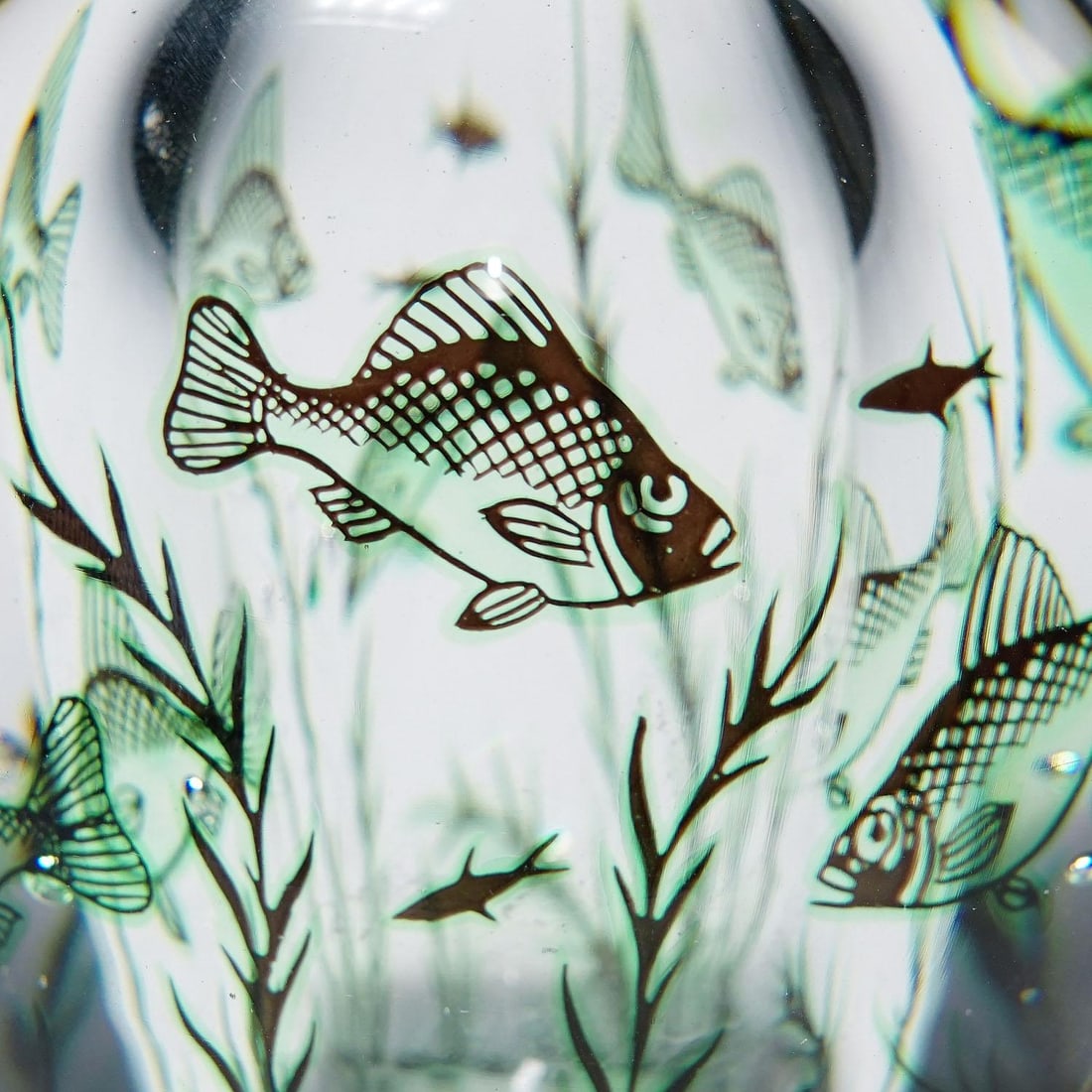 Vintage Fish Graal Vase by Edward Hald for Orrefors, Sweden - 3