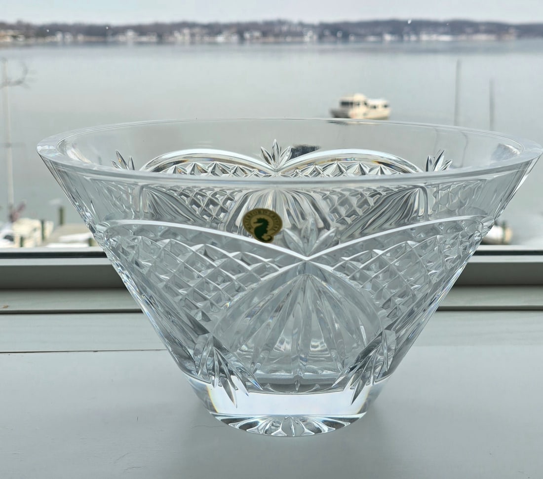 Vintage Waterford Crystal Set With Original Boxes & Labels - O'Mara 10" Bowl, Waterville Pitcher & F - 6