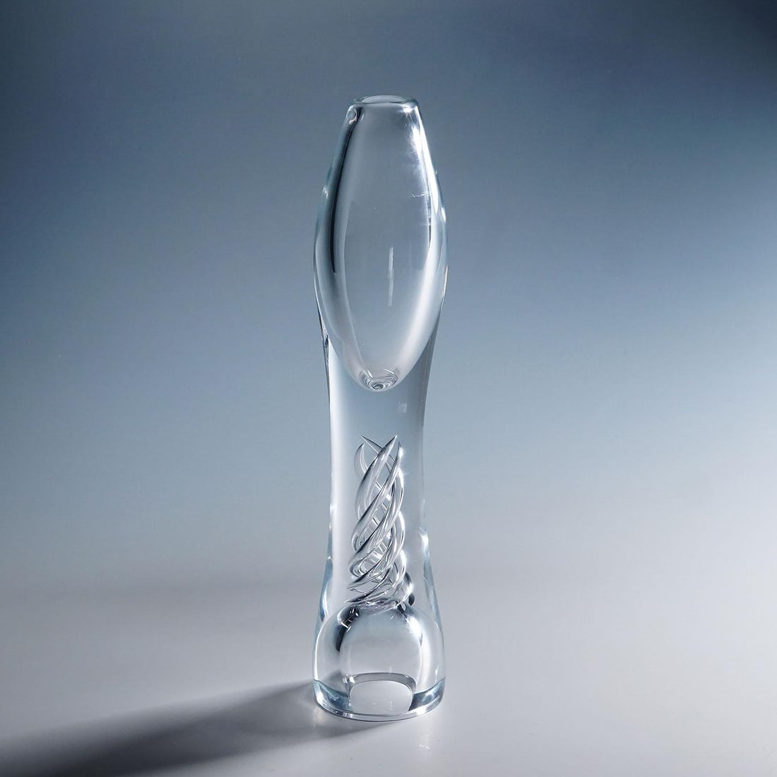 Vintage Art Glass Vase 'Twist' by Kari Alakoski for Iittala - 3
