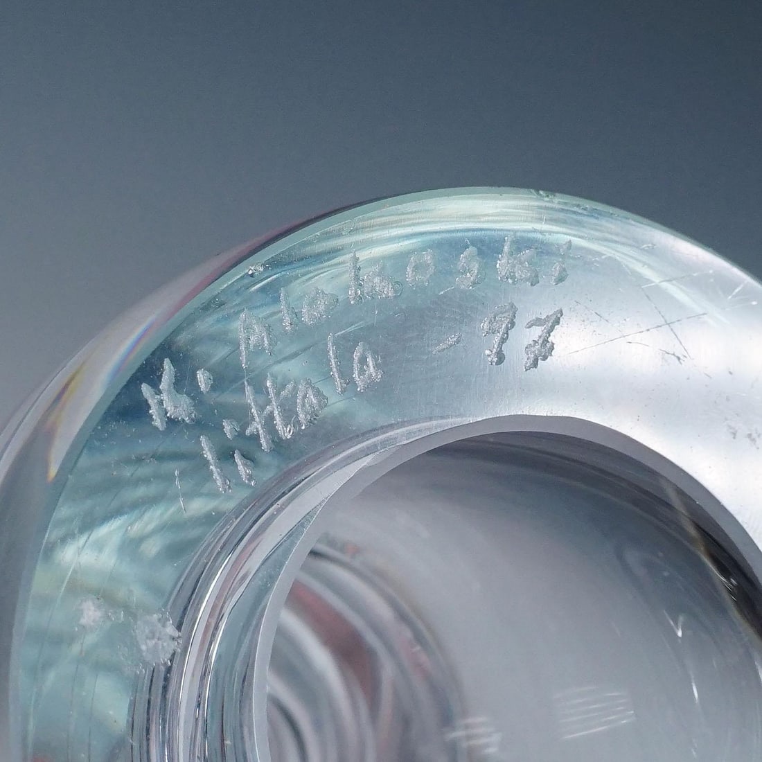 Vintage Art Glass Vase 'Twist' by Kari Alakoski for Iittala - 8
