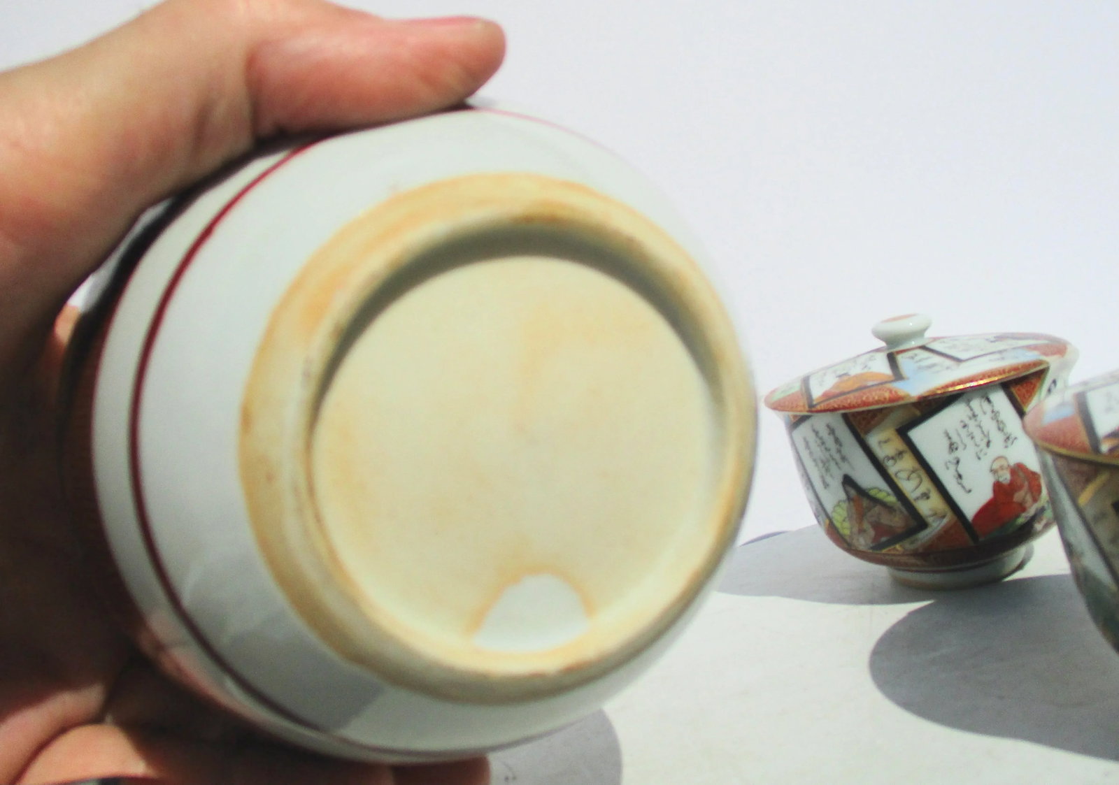 Mid-Century Japanese Porcelain Tea Set- Set of 6 - 6