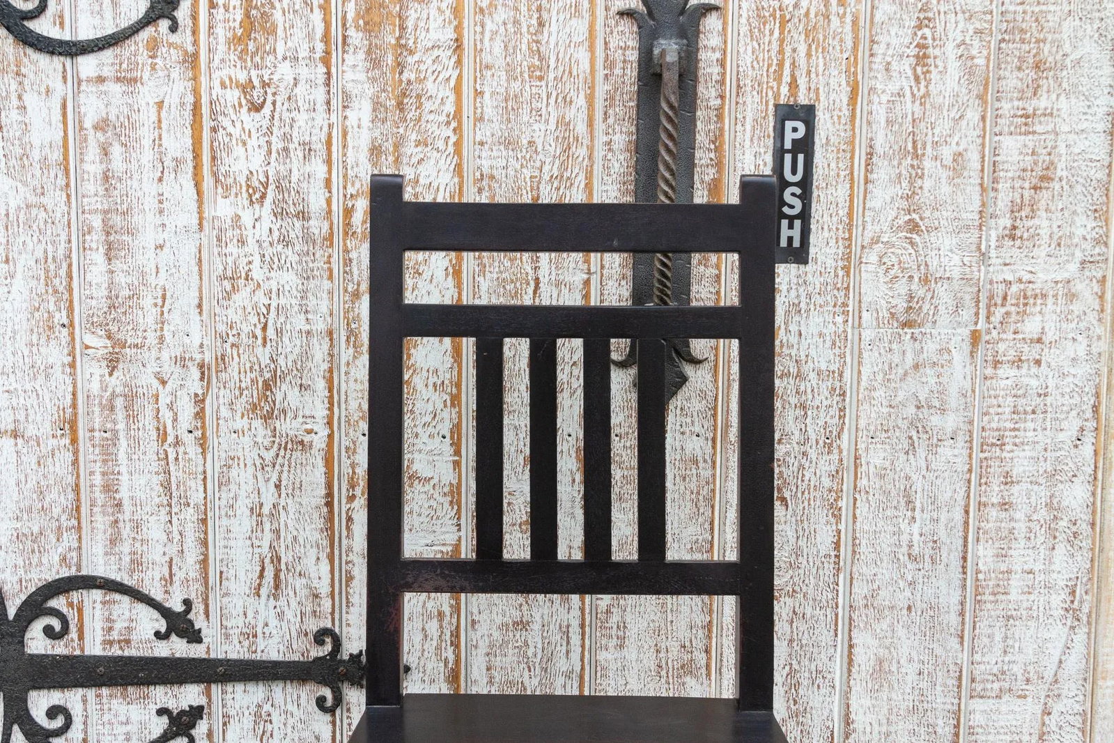 Rustic Solid Teak Colonial Chair - 4