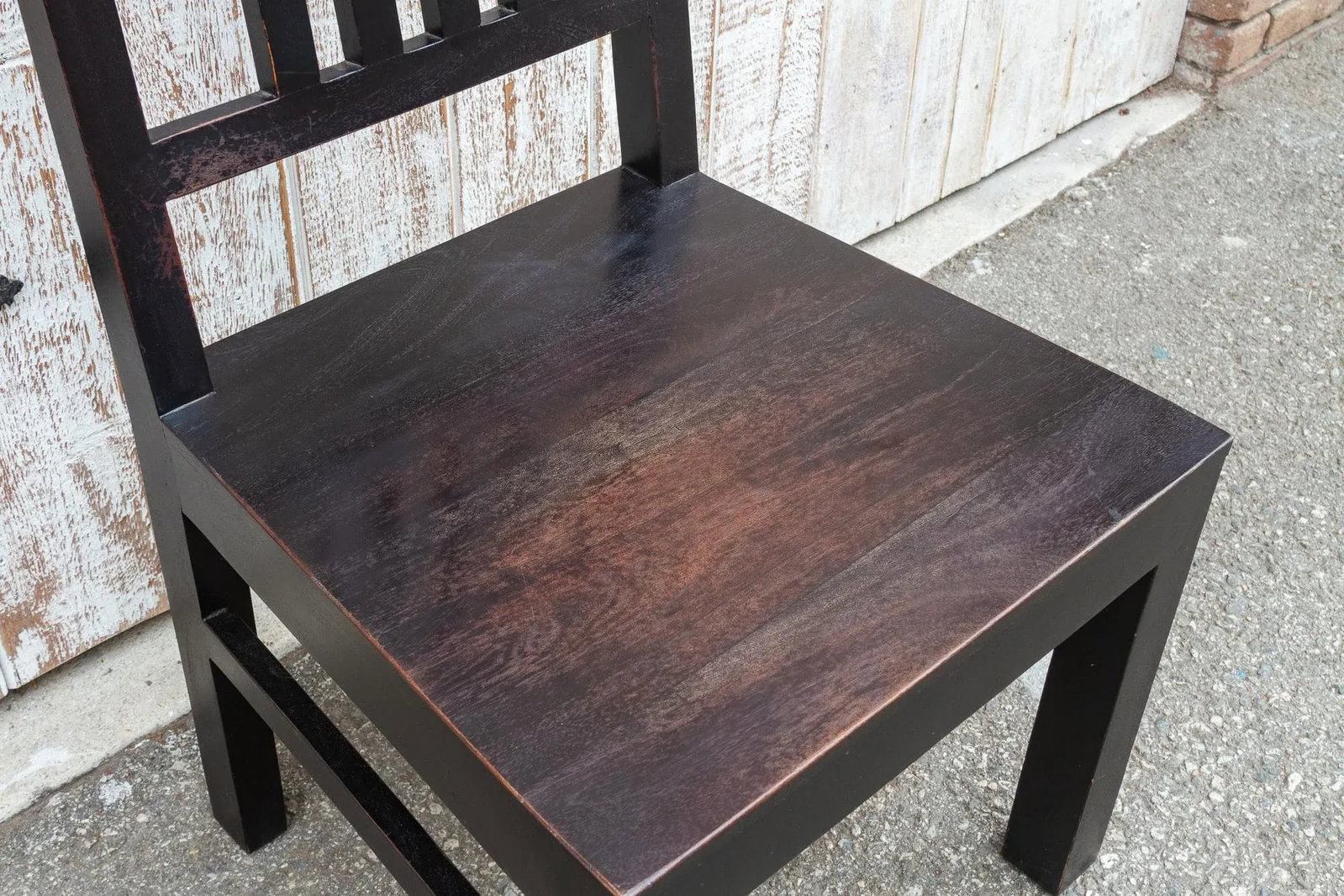 Rustic Solid Teak Colonial Chair - 6