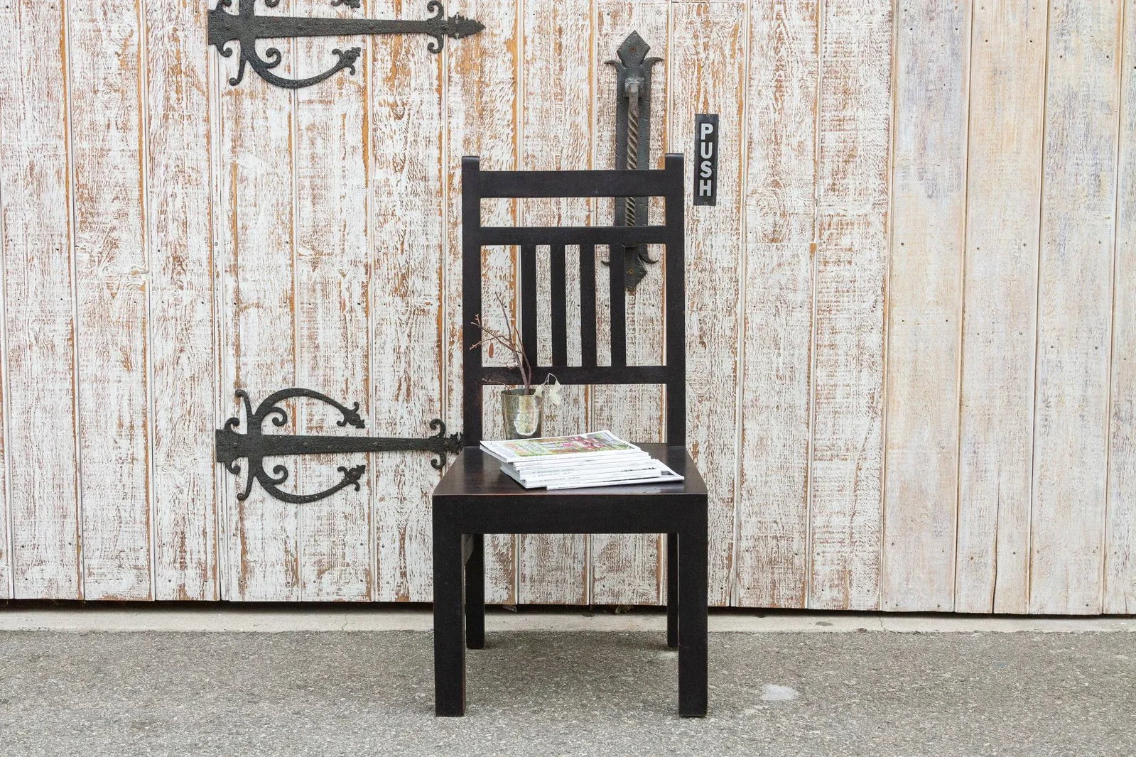 Rustic Solid Teak Colonial Chair - 9