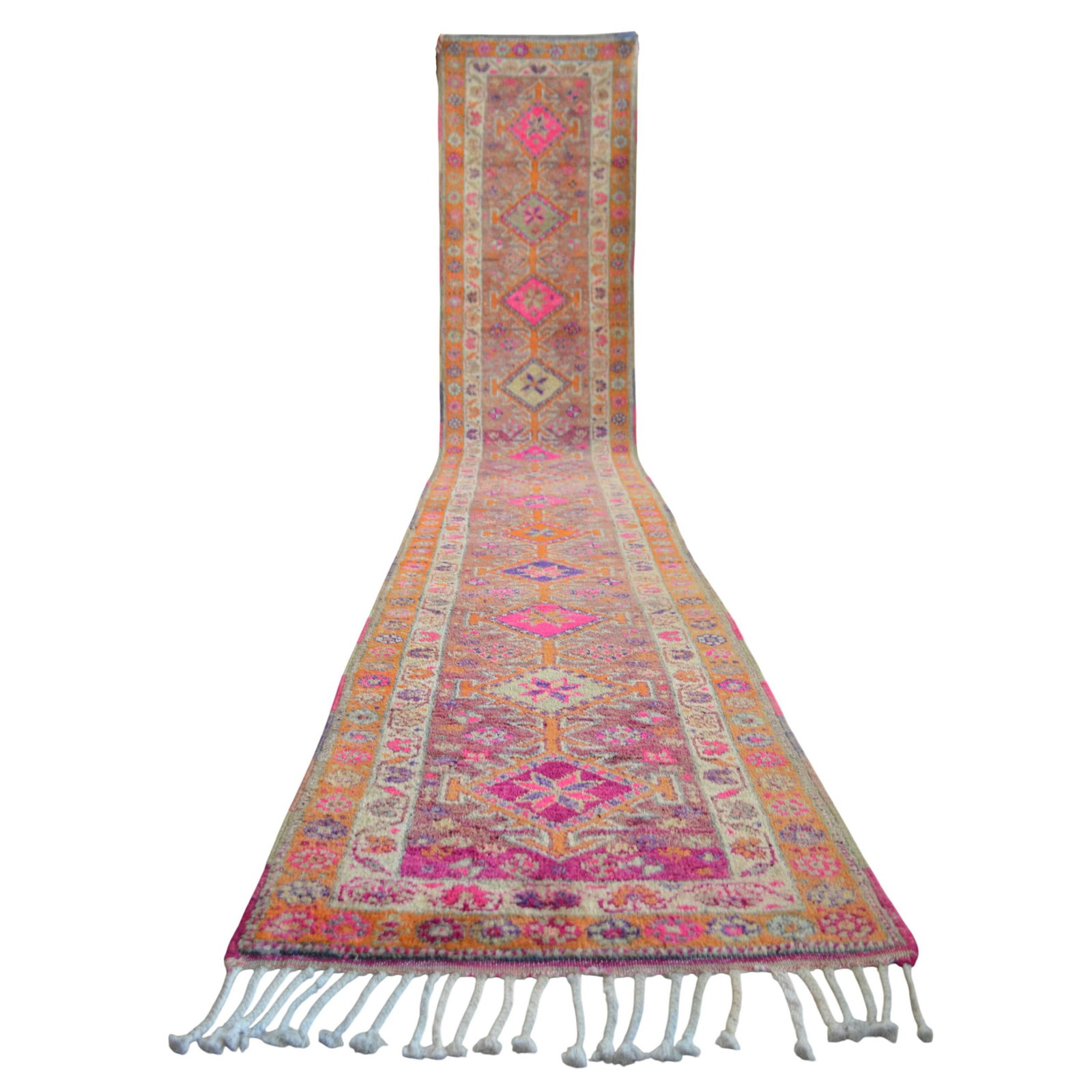 1960s Vintage Runner Rug Hand Knotted Kurdish Tribal Extra Long Runner 2"²11"³ × - 5