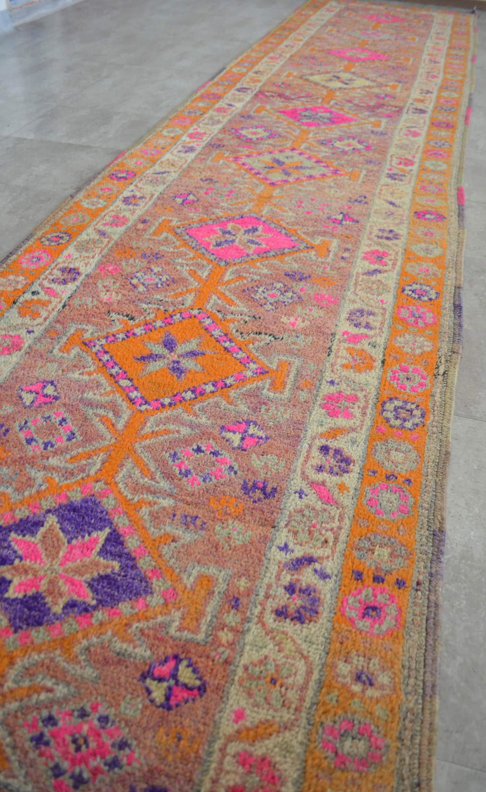 1960s Vintage Runner Rug Hand Knotted Kurdish Tribal Extra Long Runner 2"²11"³ × - 6