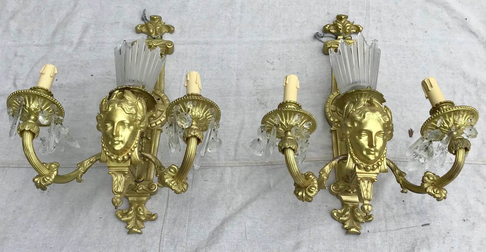 19th Century Gilt Bronze Sconces - a Pair - 3