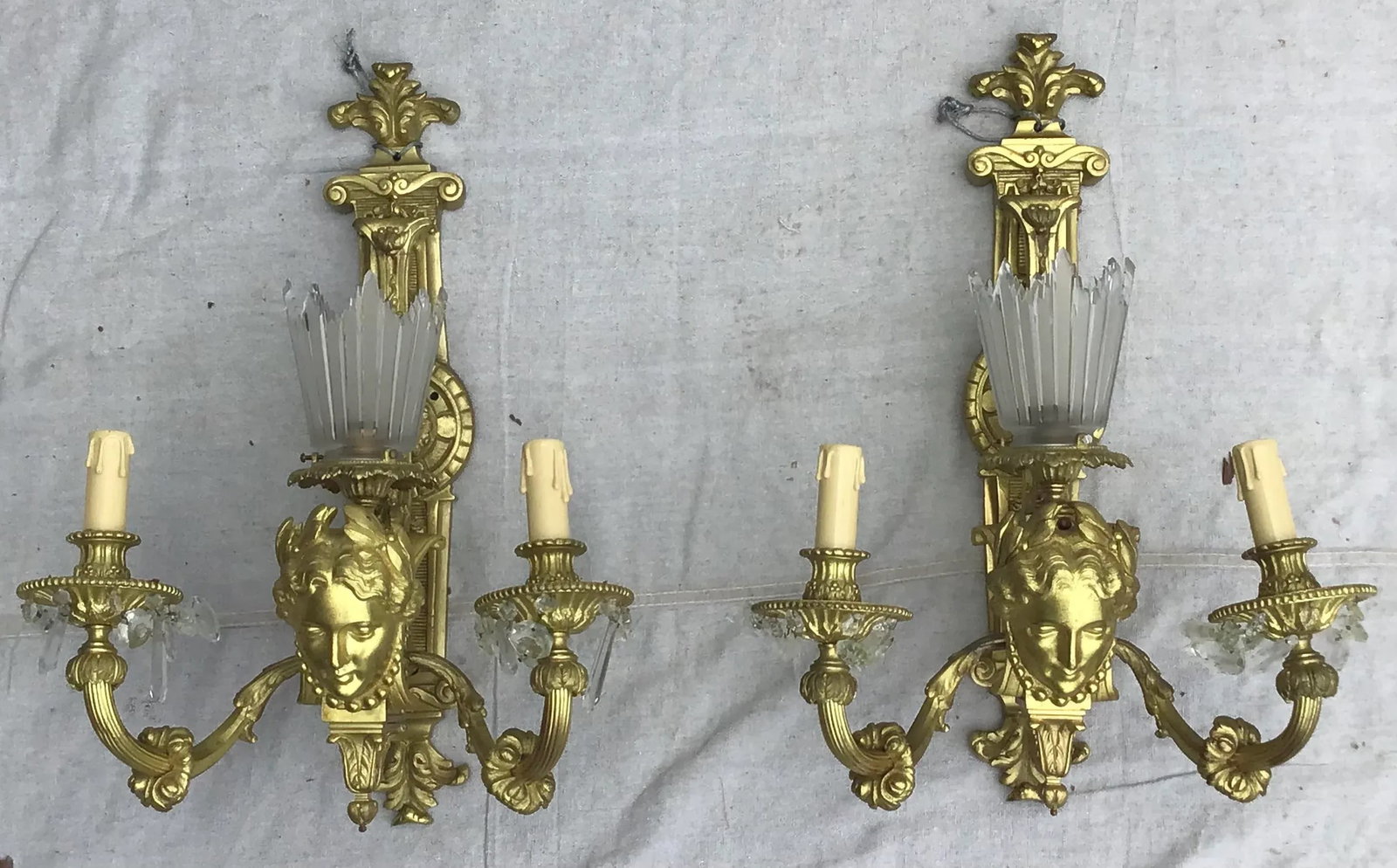 19th Century Gilt Bronze Sconces - a Pair - 5