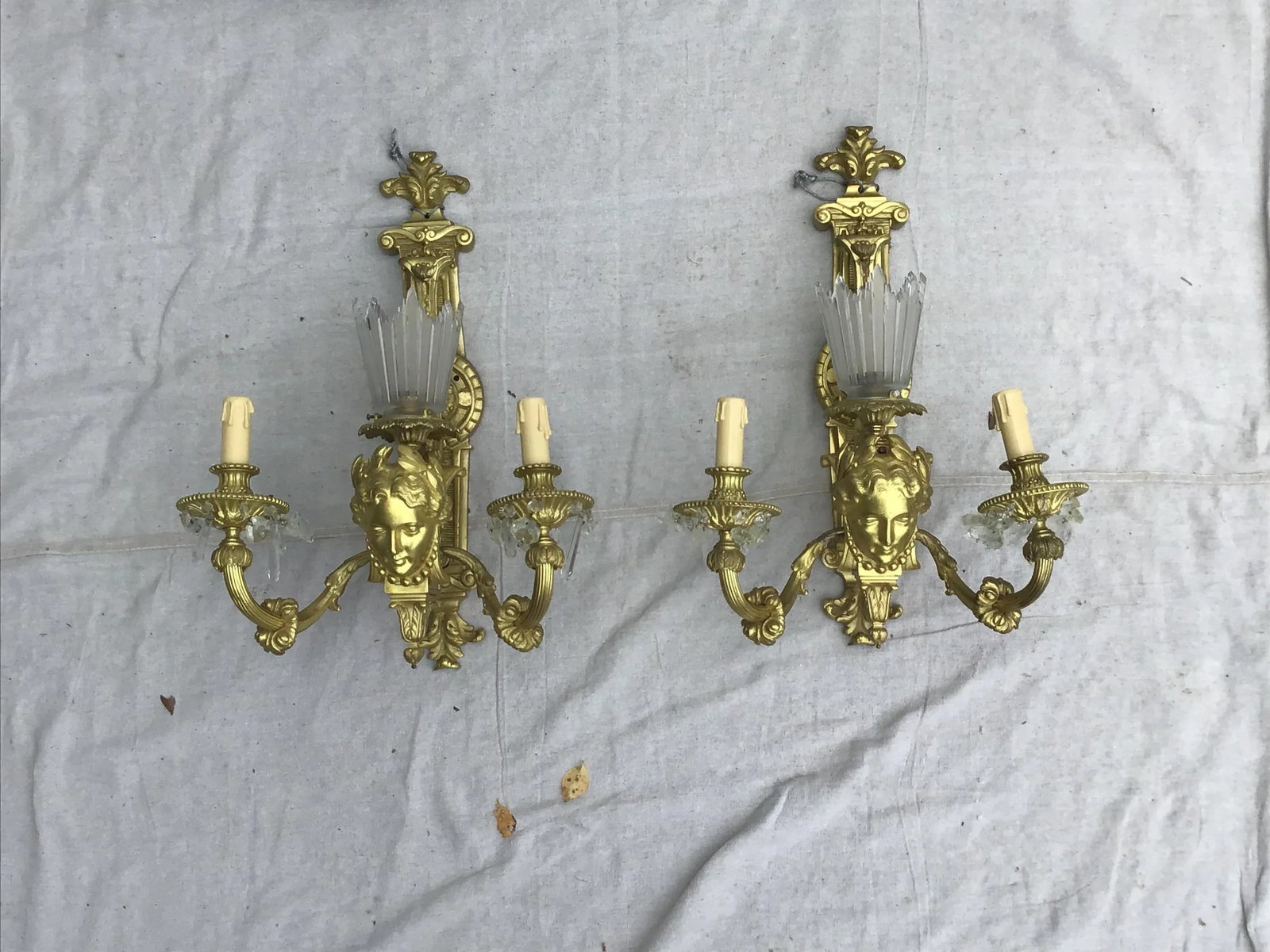 19th Century Gilt Bronze Sconces - a Pair - 6