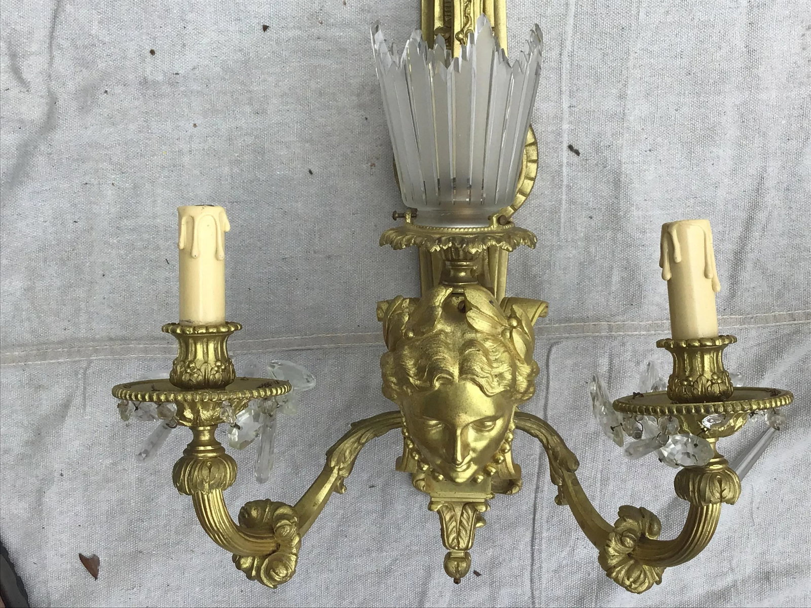 19th Century Gilt Bronze Sconces - a Pair - 8