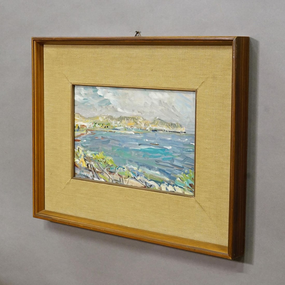 Alexander Michael Oil Painting of a Coastal Landscape in Moreira, Spain 1986 - 2