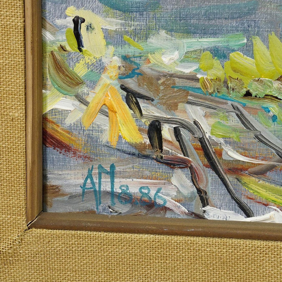 Alexander Michael Oil Painting of a Coastal Landscape in Moreira, Spain 1986 - 5