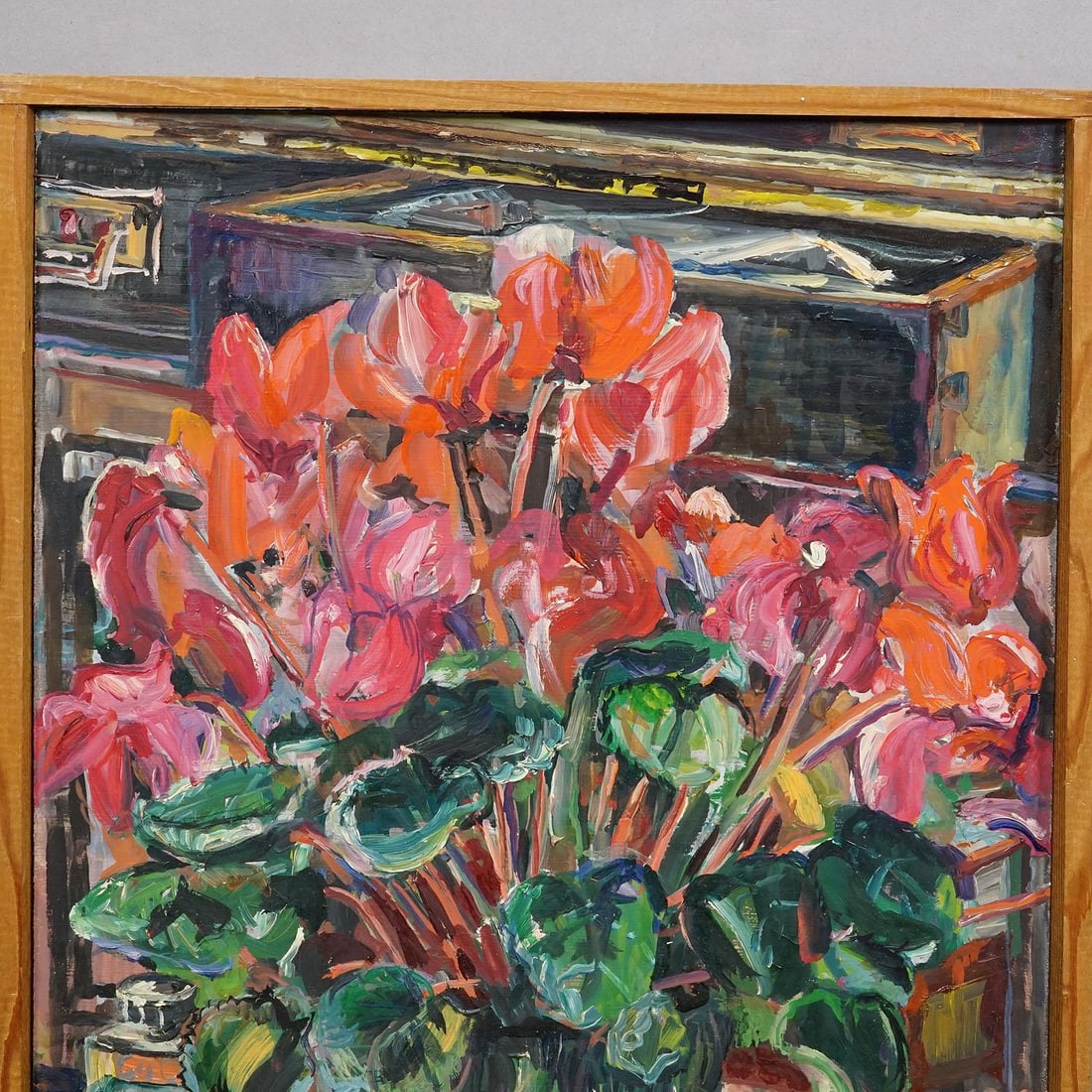 Alexander Michael Oil Painting of Cyclamen (Alpenveilchen), 1978 - 3