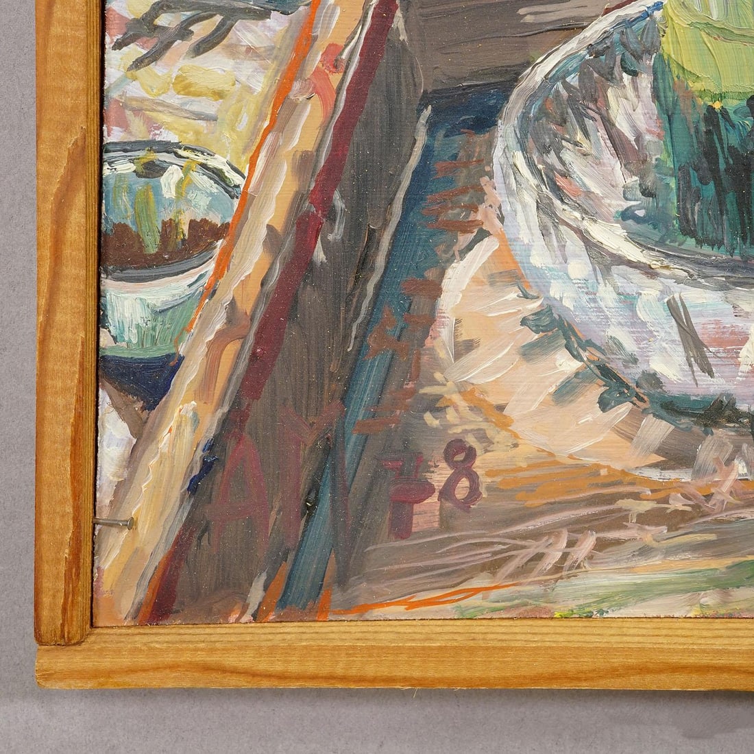 Alexander Michael Oil Painting of Cyclamen (Alpenveilchen), 1978 - 5