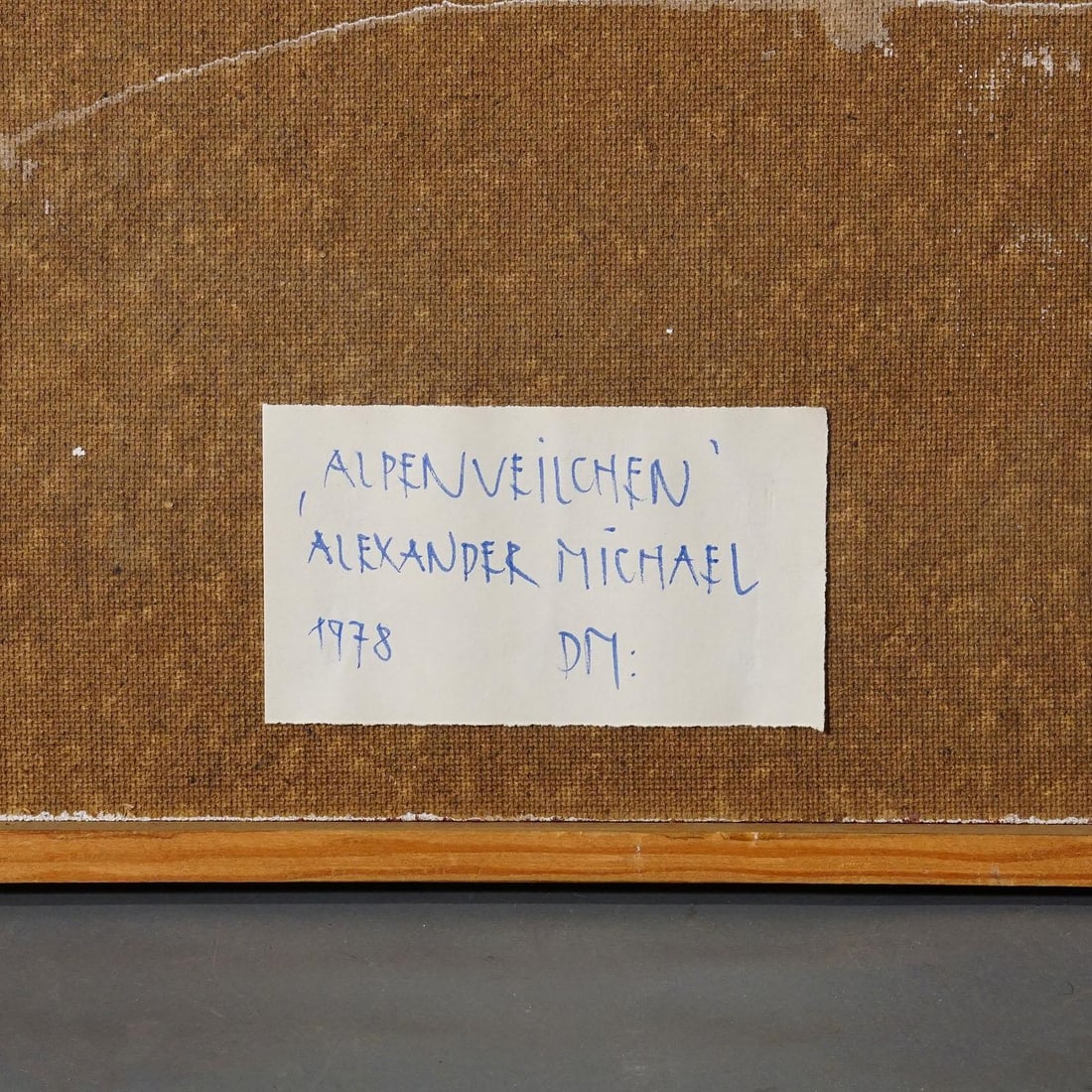 Alexander Michael Oil Painting of Cyclamen (Alpenveilchen), 1978 - 7