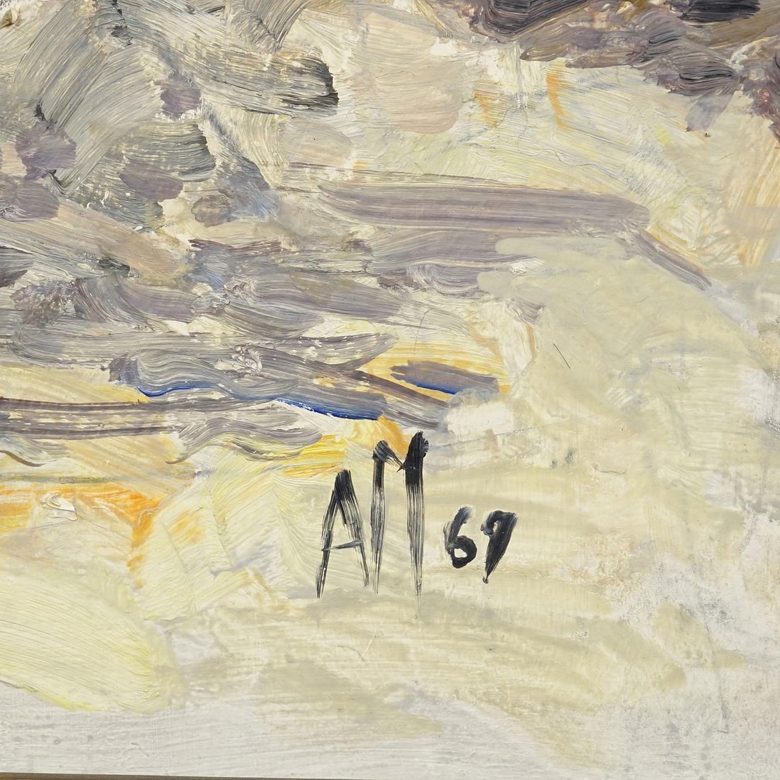 Alexander Michael Oil Painting of an Autumn Walk in a Park, 1969 - 5