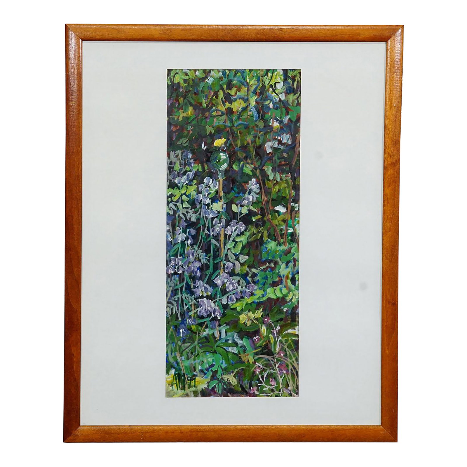 Oil Painting Alexander Michael 1991 Bellflowers With Brimstone Butterfly (1 of 6)