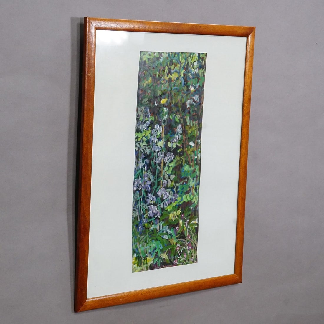 Oil Painting Alexander Michael 1991 Bellflowers With Brimstone Butterfly - 2