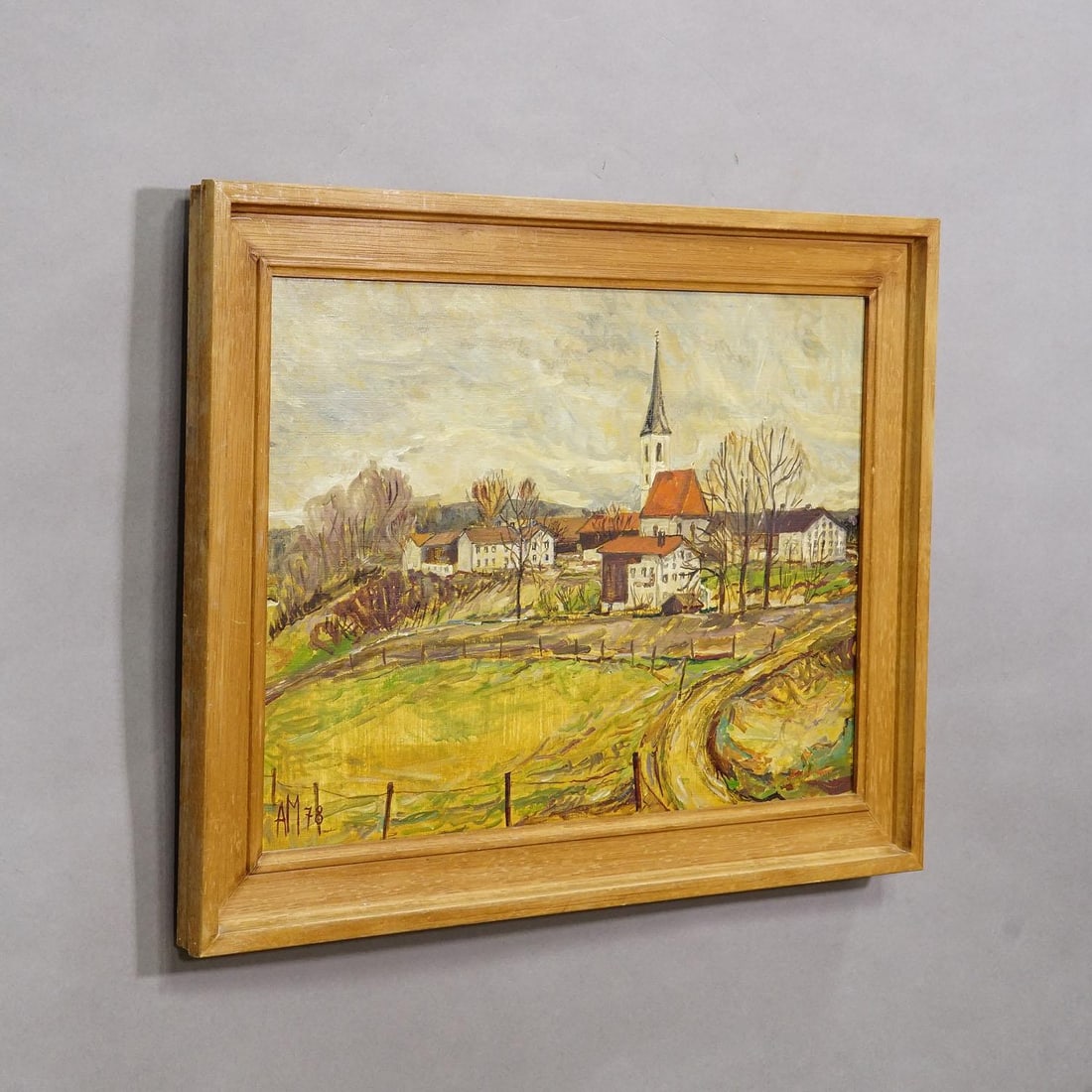 Kirchberg in Tirol, 1978 – Oil Painting by Alexander Michael - 2