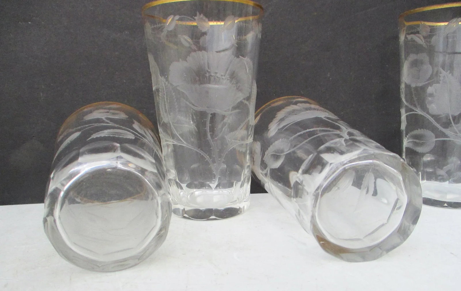 Antique Moser Paula Highball Glasses- Set of 8 - 6