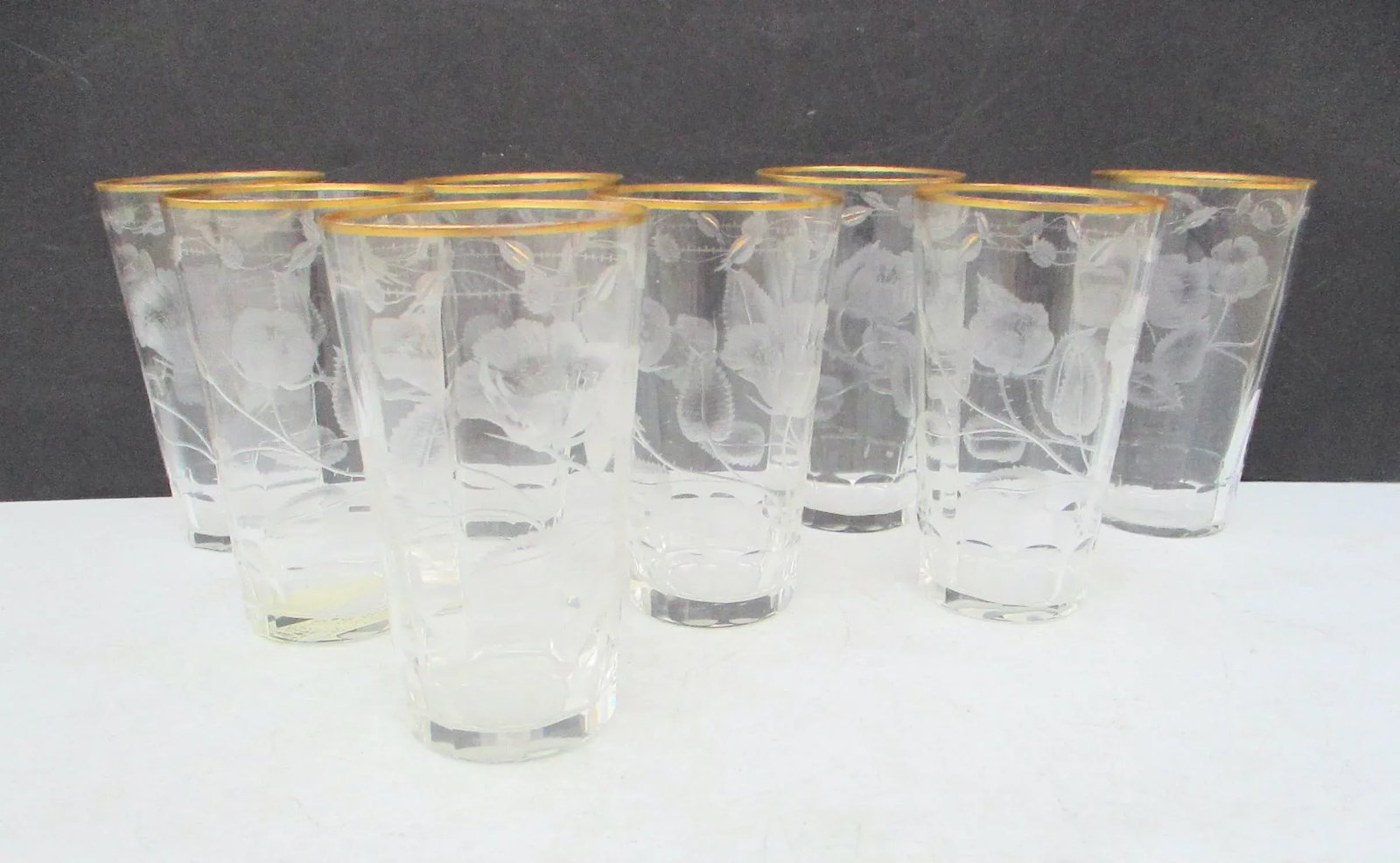 Antique Moser Paula Highball Glasses- Set of 8 - 7