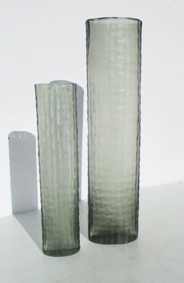 1990s Art Glass Vases - Set of 2 - 8