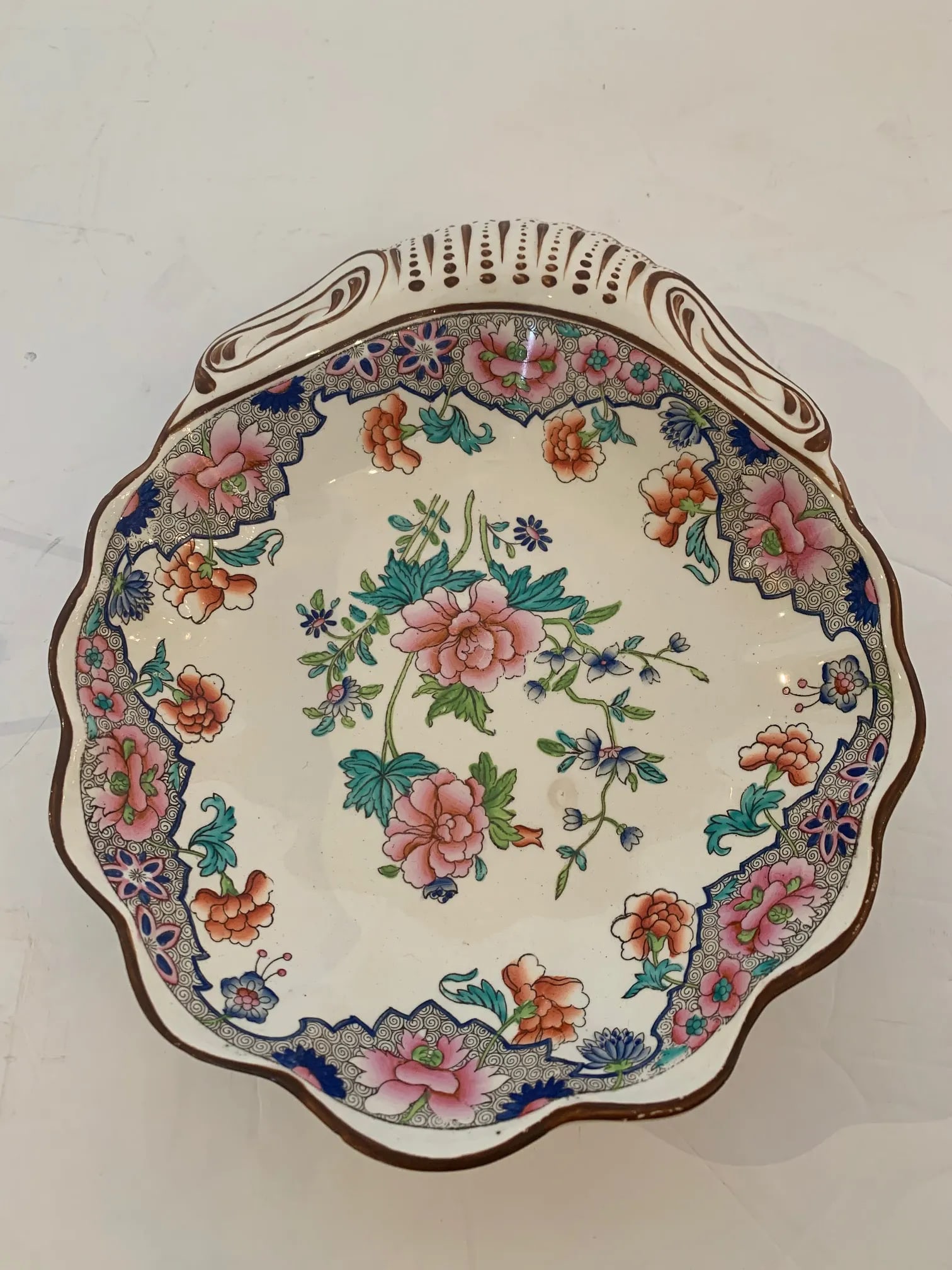 English Antique Spode Clamshell Serving Dish - 6