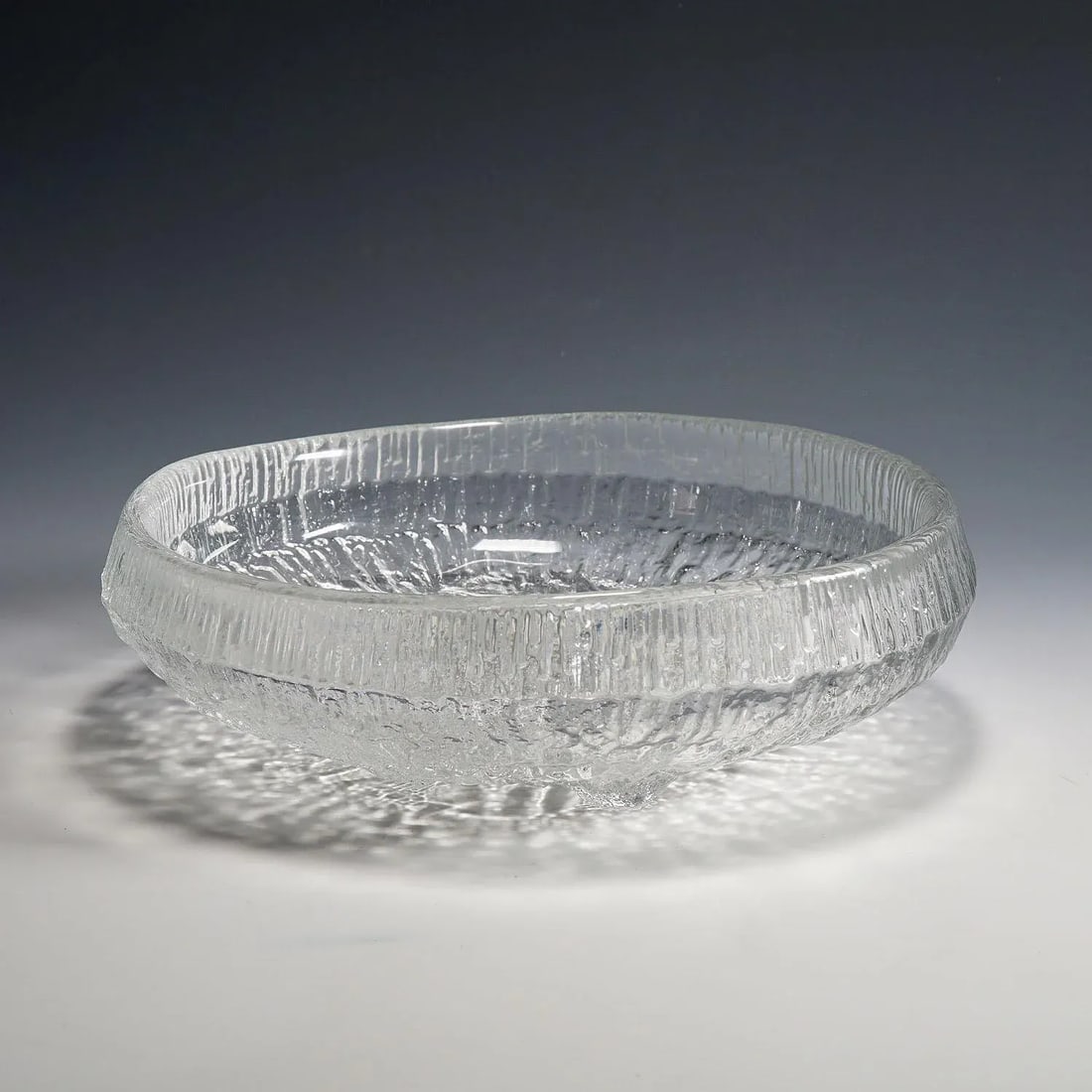 Ice Glass Bowl "Lunaria" by Tapio Wirkkala for Iittala 1972 - 2