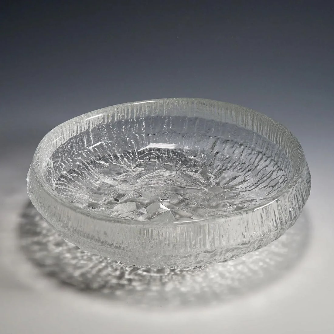 Ice Glass Bowl "Lunaria" by Tapio Wirkkala for Iittala 1972 - 7