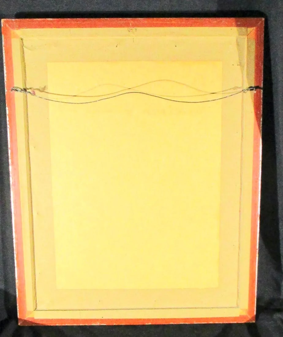 1975 Abstract Figurative Watercolor Painting, Framed - 5