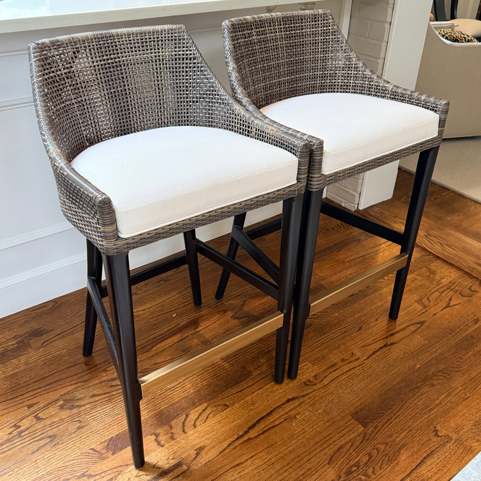 Pair Palecek Vincent Barstools - 6