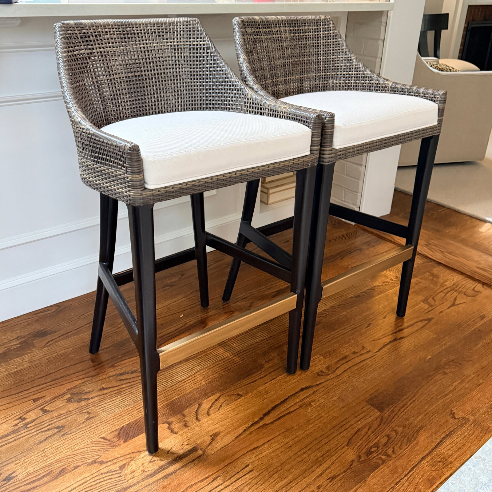 Pair Palecek Vincent Barstools - 9